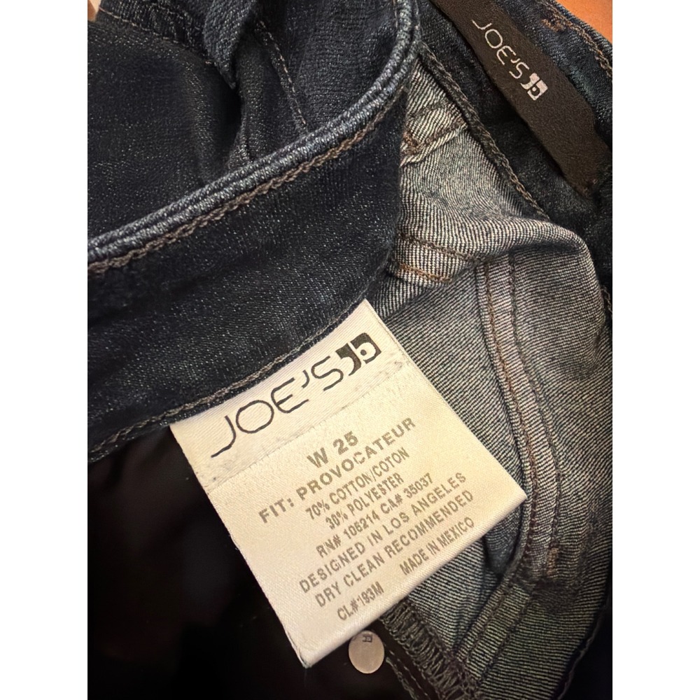 Joes Jeans Provocateur Bootcut Taylor Dark Wash Denim Jeans Size 25